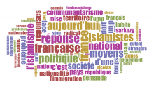 Charlie Hebdo Marine Le Pen word cloud